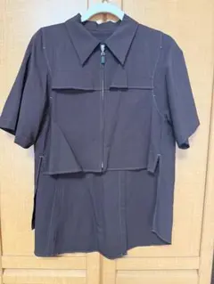 PUBLIC TOKYO ドライトロフロントジップシャツ