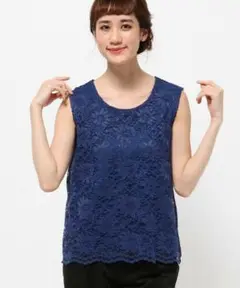 自由区【洗える!】プレシャスレース タンクトップ