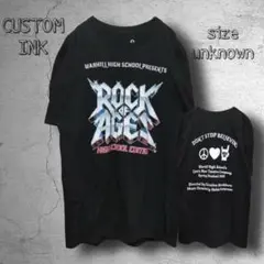 a099 【CUSTOM INK】　Tシャツ　黒　高校　ミュージカル　2020