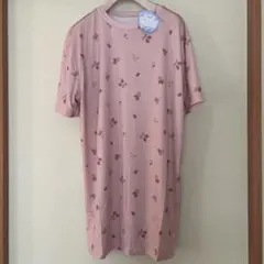 《新品》イチゴ柄 ピンク　ひんやり　クールタッチ ビックTシャツ　M〜L