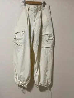 完売品 soerte ワイドストレートテックカーゴパンツ