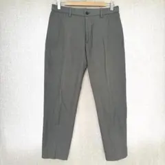 UNIQLO スラックスパンツ M(ウエスト80) 千鳥格子 ゴム/ストレッチ