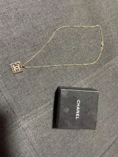 シャネルCHANEL02Pラインストーン ピンク ネックレス美品