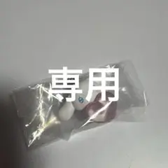 キャラクター型ストラップ ホワイト ピンク