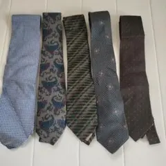 ブランド品のネクタイ5本 DURBAN、Ungaro、renoma、TETSU