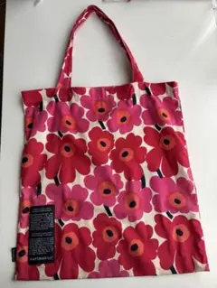 marimekko フラワープリント トートバッグ