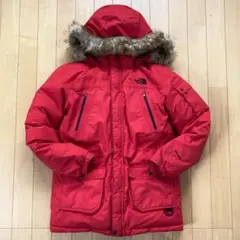 ノースフェイス マクマード ダウンジャケット キッズ レッド DRYVENT