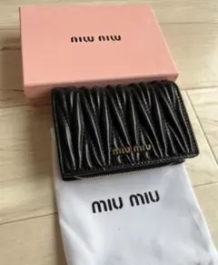 【24時間内発送】miu miu ミュウミュウ 二つ折り財布