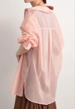 シアー長袖シャツ