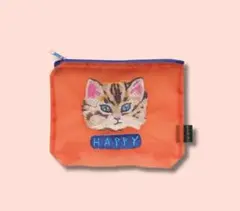ナタリーレテ オーガンジーポーチ 猫 Blue eye