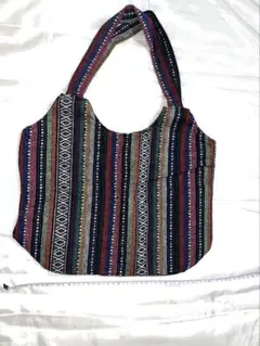 【未使用品】エスニック　アジアン　民族柄　トートバッグ　雑貨