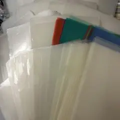 大量 クリアファイルセット 多色 220枚 ケース付き