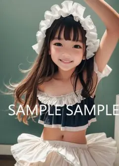AI 美女ポスター　A４サイズ　2枚セット　写真印画紙　ロリ　15