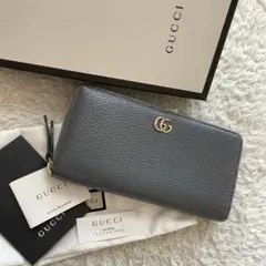 【美品】226 GUCCI グッチ マーモント ラウンドファスナー 長財布