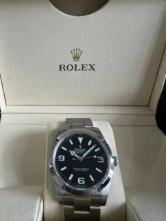 ROLEX 自動巻き腕時計 ブラック