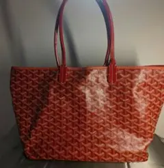 ゴヤール トートバッグ 赤 GOYARD サンルイPM