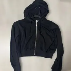 H&M ショート丈パーカー　フーディー　y2k グランジ
