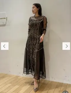 LAGUNAMOON LADYブロッキングレースワンピース　S