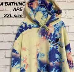 【A BATHING APE】3XL パーカー 22ss 美品 総柄