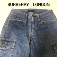 【BURBERRY LONDON】ジーパン 金具付き ノバチェック サイズ36