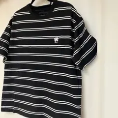 ボーダー柄ルーズフィットTシャツ