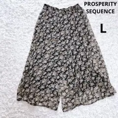 極美品　プロスペリティシーケンス　花柄シアースカーチョ（L）ガウチョパンツ韓国