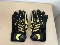 adidas バッティング用手袋 黒/黄