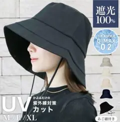 最終値下！未使用！遮光100％UVカット99.9％帽子