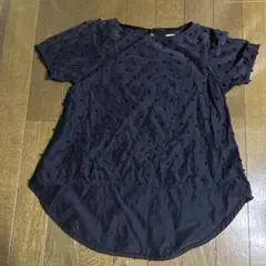 frankygrow つぶつぶ黒ブラウス