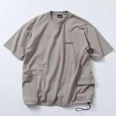 【新品】ワイルドシングス　別注Tシャツ　ビックシルエット　グレージュ