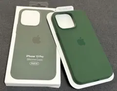 新品未開封の純正iPhone13Pro シリコンケース MagSafe グリーン