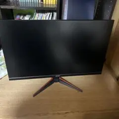 Acer ゲーミングモニター 本体 黒と赤