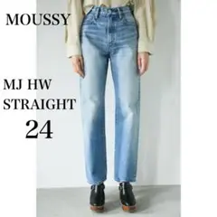 MOUSSY MJ HW STRAIGHT 24 デニム ハイウエスト