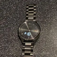 22mm クイックリリース　ブラック ステンレススチール バンド