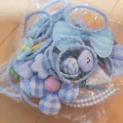 ブルー系統♡ヘアゴムセット
