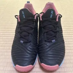 YONEX テニスシューズ 27.5センチブラック/ピンク