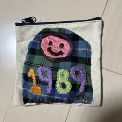 刺繍デザインキャンバスポーチ