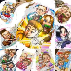 世界で1枚のオーダーメイド似顔絵★アレンジok★趣味★特技★プレゼント