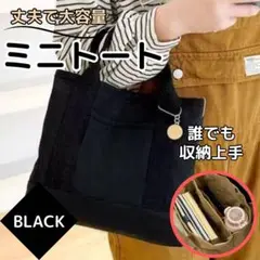 ③ ミニトートバッグ キャンバスバック 丈夫 収納 大容量 仕切り 可愛い