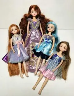 ジャンク　リカちゃんフレンド　4体　まとめ売り　洋服込み