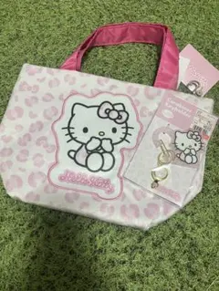 ハローキティ トートバッグ キー　カラビナ付き