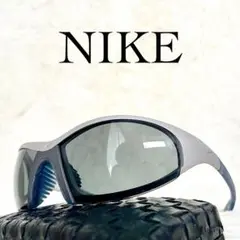 美品　90sNIKE　サングラス　RV8　PF　ブラックレンズ　シルバーフレーム