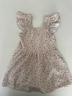 フリル付き花柄ワンピース水着 120