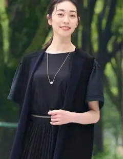 【UVカット・吸水速乾・洗える】ツイストプレーンラッフルスリーブ カットソー