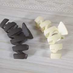 クレップヘアクリップ2個セット