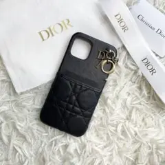 【付属品完備】 ディオール LADY DIOR iPhone12 PRO 黒