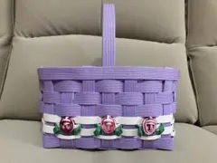クラフトバンドカゴバッグ　オマケあります