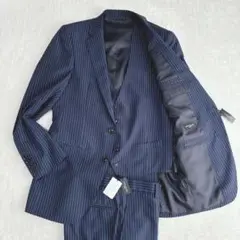 【新品タグ付き】ジョンピアース　JOHN PEARSE スリーピーススーツ　紺