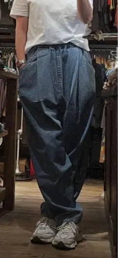 新作☆ オーシャンアンドグラウンド デニムテーパードタックパンツ