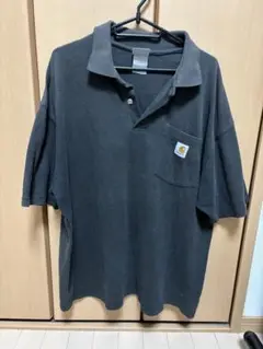 Carhartt ダークグレー ポロシャツ　ブラック